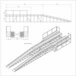Эстакада автомобильная металлическая для осмотра и ремонта, Мурманск